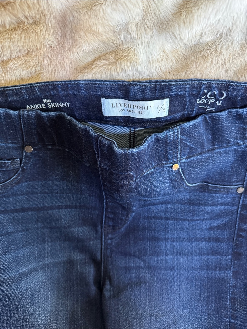 Liverpool Dark Blue Women’s Ankle Skinny Jeans - Picture 4 of 4